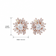 Roseburst Crystal Stud Earrings