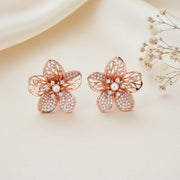 Rose Blossom Crystal Earrings