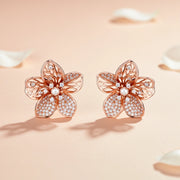 Rose Blossom Crystal Earrings