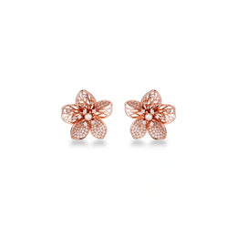 Rose Blossom Crystal Earrings