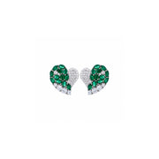 Emerald Heart Spark Studs