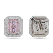 Blush Radiance Halo Studs