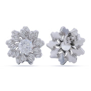 Crystal Snowflake Stud Earrings