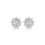 Crystal Snowflake Stud Earrings