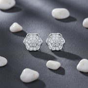 Crystal Blossom Stud Earrings