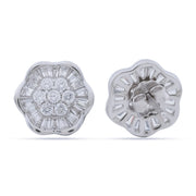 Crystal Blossom Stud Earrings