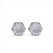 Crystal Blossom Stud Earrings