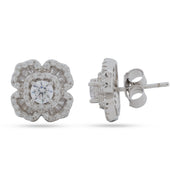 925 Silver Starlight Bloom Stud Earrings | Floral Cluster
