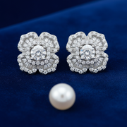925 Silver Starlight Bloom Stud Earrings | Floral Cluster