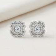925 Silver Starlight Bloom Stud Earrings | Floral Cluster