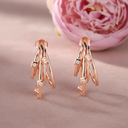 Cascade Diamond-Cut Hoop Earrings | 925 Silver