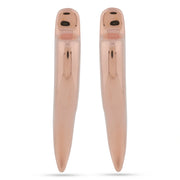Rose Gold Wave Stud Earrings