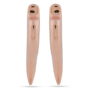 Rose Gold Sculptural Talon Earrings - 925 Sterling Silver Jewellery