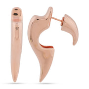 Rose Gold Sculptural Talon Earrings - 925 Sterling Silver Jewellery