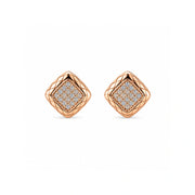 Rose Diamond Quilt Studs