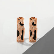 Midnight Curve Hoop Earrings