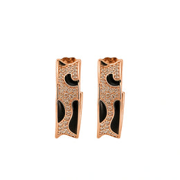 Midnight Curve Hoop Earrings