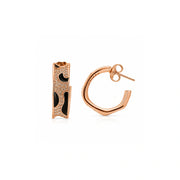 Midnight Curve Hoop Earrings