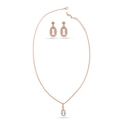 Rose Oval Spark Jewelry Set