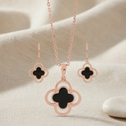 Rose Clover Pendant Set