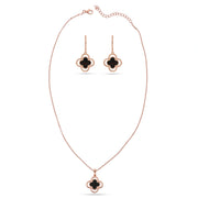 Rose Clover Pendant Set