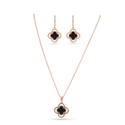 Rose Clover Pendant Set