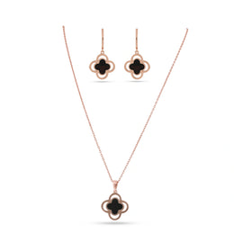 Rose Clover Pendant Set