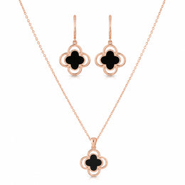 Rose Clover Pendant Set