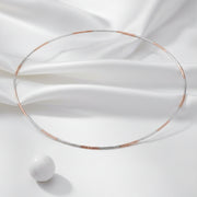Dual Tone Snake Chain Necklace