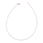 Dual Tone Snake Chain Necklace