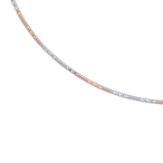 Dual Tone Snake Chain Necklace