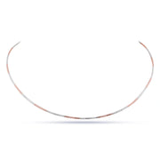 Dual Tone Snake Chain Necklace