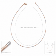 Dual Tone Snake Chain Necklace