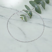 Silver Twist Rope Necklace