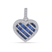 Blue Heart Halo Jewelry Set