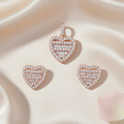 Rose Heart Crystal Jewelry Set