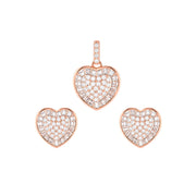 Blush Heart Sparkle Jewelry Set