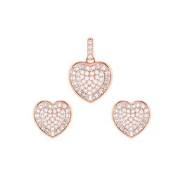 Blush Heart Sparkle Jewelry Set