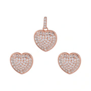 Blush Heart Sparkle Jewelry Set