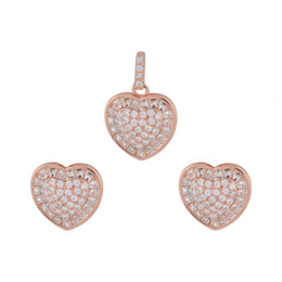 Blush Heart Sparkle Jewelry Set