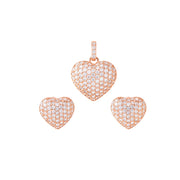 Rose Heart Crystal Set