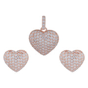 Rose Heart Crystal Set