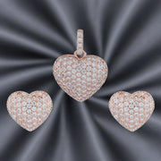 Rose Heart Crystal Set