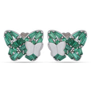 Emerald Butterfly Jewelry Set