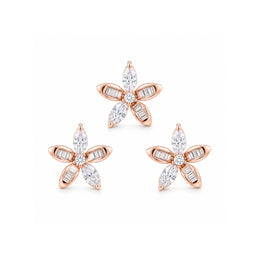 Rose Blossom Crystal Studs