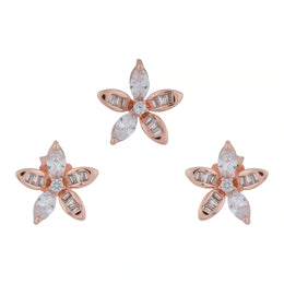 Rose Blossom Crystal Studs