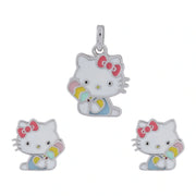 Cute Kitty Charm Jewelry Set