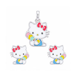 Cute Kitty Charm Jewelry Set