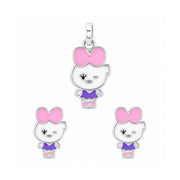 Kawaii Bow Charm Jewelry Set
