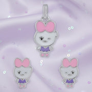 Kawaii Bow Charm Jewelry Set